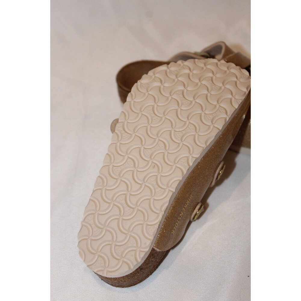 Birkenstock‎ Girls Dorian Metallic Glittery Gold Slip On Clogs - Picture 6 of 6